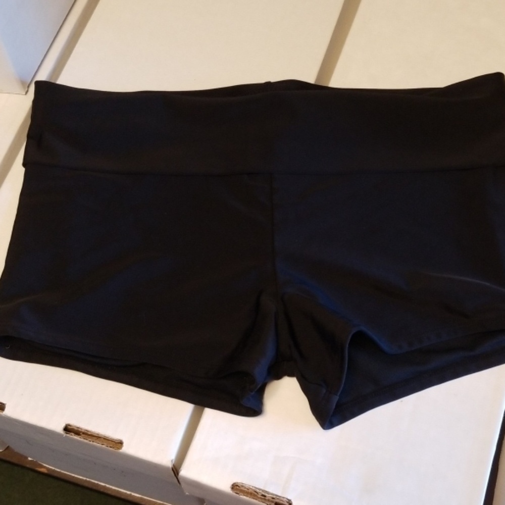 Black Boy Cut Swim Shorts